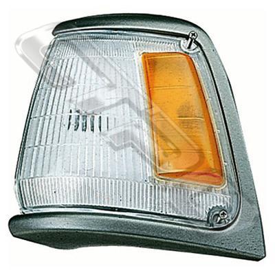 CORNER LAMP - L/H - AMBER/CLEAR - TO SUIT TOYOTA HILUX 2WD 1989-91 GREY TRIM