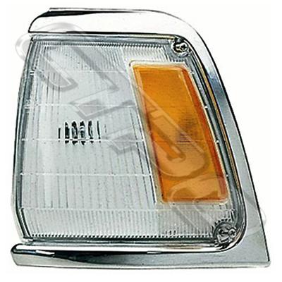 CORNER LAMP - L/H - AMBER/CLEAR - TO SUIT TOYOTA HILUX 2WD 1989-91 CHRM TRIM