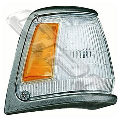 CORNER LAMP - R/H - AMBER/CLEAR - TO SUIT TOYOTA HILUX 2WD 1989-91 GREY TRIM
