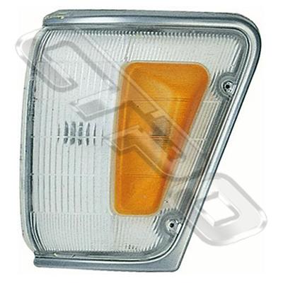 CORNER LAMP - L/H - AMBER/CLEAR - TO SUIT TOYOTA HILUX 4WD 1989-91 CHRM TRIM