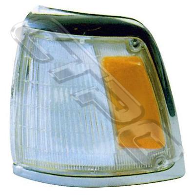 CORNER LAMP - L/H - AMBER/CLEAR - TO SUIT TOYOTA HILUX 2WD 1992- CHRM TRIM