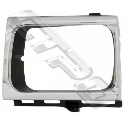 BEZEL - L/H - CHROME/BLACK - TO SUIT TOYOTA HILUX 4WD 1993-95