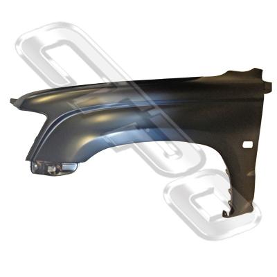 FRONT GUARD - L/H - W/SIDE LAMP HOLE - TO SUIT TOYOTA HILUX 2WD 2002-