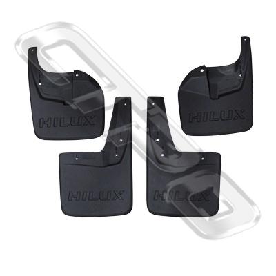 MUD FLAP - SET - 4 PCS - TO SUIT TOYOTA HILUX 2015- 4WD