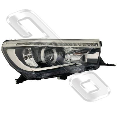 HEADLAMP - R/H - HID - ELECTRIC ADJUSTER - WITH LED - TO SUIT TOYOTA HILUX SR5 2015-