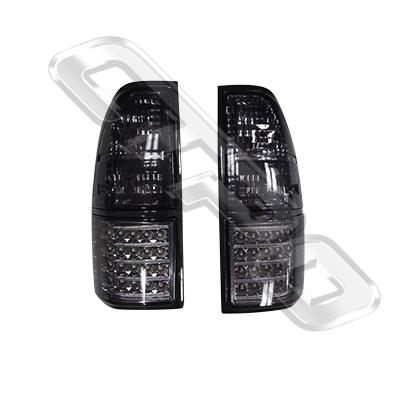 REAR LAMP - SET - L&R - LED - SMOKEY - TO SUIT TOYOTA PRADO J95 1996-