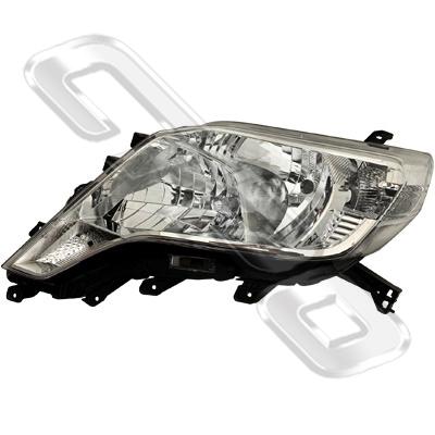 HEADLAMP - L/H - CHROME - TO SUIT TOYOTA PRADO KZJ150 2014- FACELIFT
