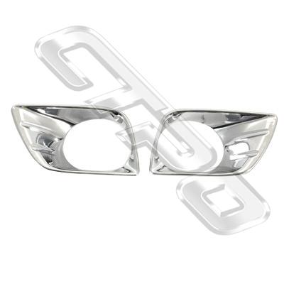 FOG LAMP FRAME SET - L&R - TO SUIT TOYOTA PRADO KZJ150 2009-
