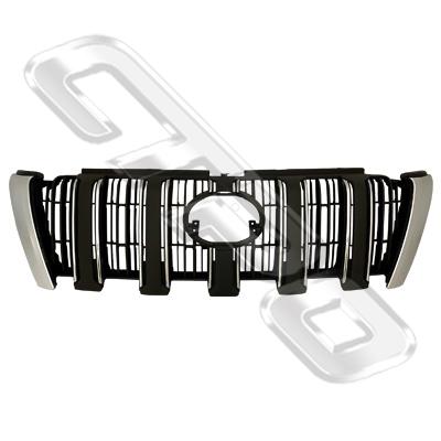GRILLE - BLACK/CHROME - TO SUIT TOYOTA PRADO KZJ150 2014- FACELIFT