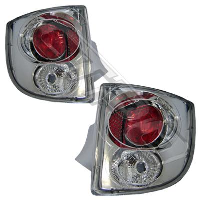 REAR LAMP - SET - L&R - CHROMED - TO SUIT TOYOTA CELICA ZT231 1999-
