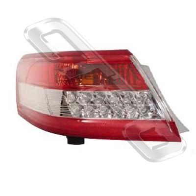 REAR LAMP - L/H - LED - OUTER - TO SUIT TOYOTA CAMRY / AURION - ACV40 - 2008- F/L