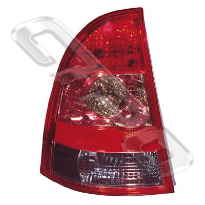 REAR LAMP - L/H - PINK/CLEAR - TO SUIT TOYOTA COROLLA ZZE 2002- S/W - 2000- EARLY