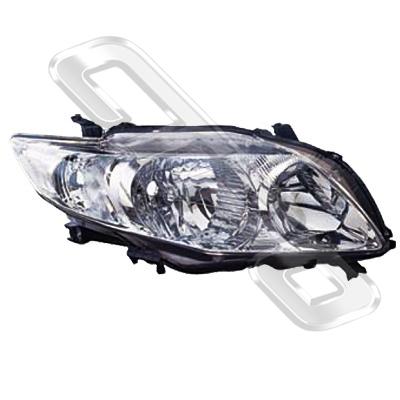 HEADLAMP - R/H - TO SUIT TOYOTA COROLLA 2007- SEDAN