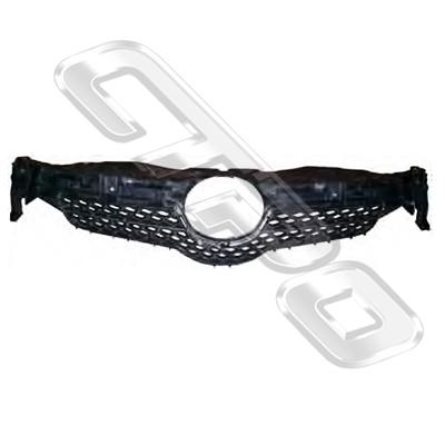 GRILLE - MAT/BLACK - CERTIFIED - TO SUIT TOYOTA COROLLA 2007- H/BACK