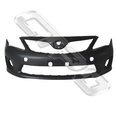FRONT BUMPER - PRIMED BLACK - NZ NEW & IMPORT - TO SUIT TOYOTA COROLLA 2011- SEDAN F/LIFT