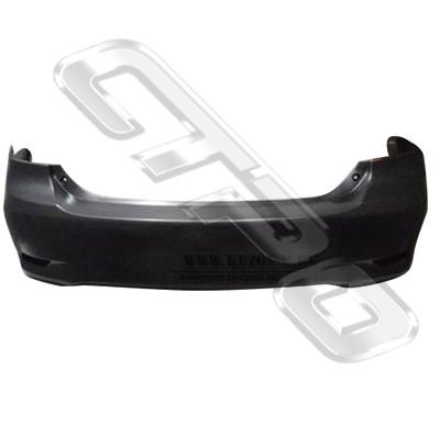 REAR BUMPER - PRIMED BLACK - CERTIFIED - TO SUIT TOYOTA COROLLA 2011- SEDAN