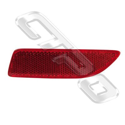 REAR LAMP - L/H - REFLECTOR GOES IN BUMPER - TO SUIT TOYOTA COROLLA 2011- SEDAN F/LIFT