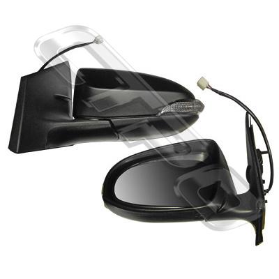 DOOR MIRROR - L/H - ELECTRIC - W/LAMP - TO SUIT TOYOTA COROLLA 2012-
