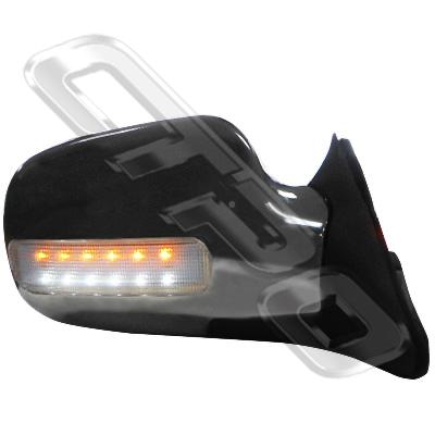 DOOR MIRROR - R/H - ELECTRIC - CHROME - W/LED - TO SUIT TOYOTA HIACE 1990-