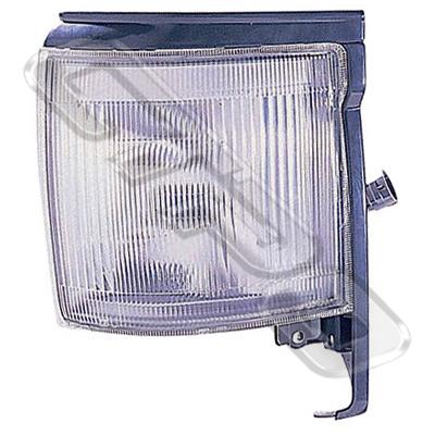 CORNER LAMP - L/H - CLEAR W/GREY TRIM - TO SUIT TOYOTA HIACE 1993- IMPORT