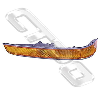 FRONT LAMP - L/H - AMBER W/GREY TRIM - TO SUIT TOYOTA HIACE 1993- IMPORT