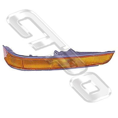 FRONT LAMP - R/H - AMBER W/GREY TRIM - TO SUIT TOYOTA HIACE 1993- IMPORT