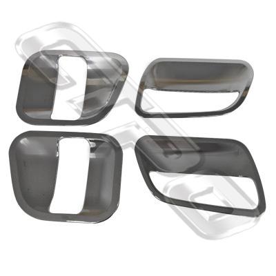 DOOR HANDLE COVER - SET - 4PCS - CHROME - TO SUIT TOYOTA HIACE 2004-