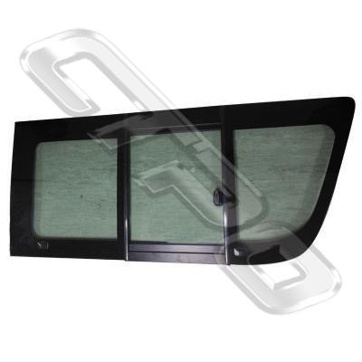 GLASS - MIDDLE - W/SLIDING WINDOW - R/H 3 PIECE - TO SUIT TOYOTA HIACE 2004-