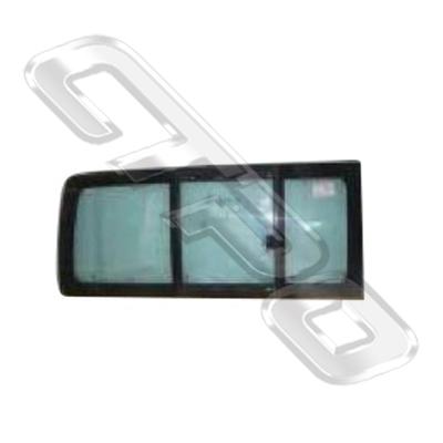 GLASS - REAR - W/SLIDING WINDOW - R/H - TO SUIT TOYOTA HIACE 2004-
