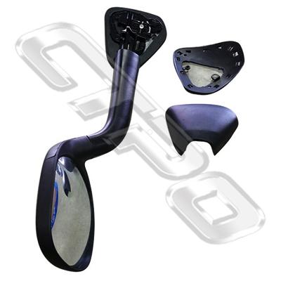 BLIND SPOT MIRROR W/ARM - BLACK COVER - L/H - TO SUIT TOYOTA HIACE 2004-