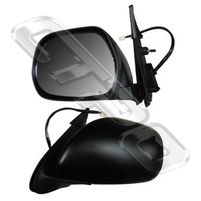 DOOR MIRROR - L/H - BLACK - ELECTRIC - 5 WIRE - FOLDING - TO SUIT TOYOTA HIACE 2004-