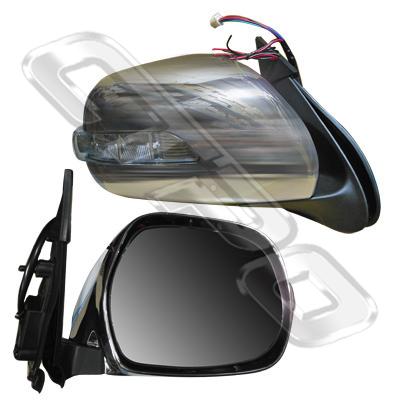 DOOR MIRROR - R/H - CHROME - ELECTRIC - W/LED - TO SUIT TOYOTA HIACE 2004-