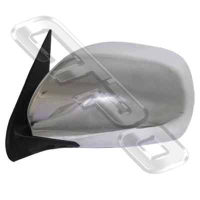 DOOR MIRROR - R/H - CHROME - ELECTRIC - 3 WIRE - TO SUIT TOYOTA HIACE 2004-