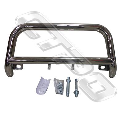 FRONT NUDGE BAR - POLISHED - TO SUIT TOYOTA HIACE 2004-17 NARROW