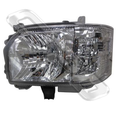HEADLAMP - L/H - 4 BULB TYPE - TO SUIT TOYOTA HIACE 2014- F/LIFT LATE
