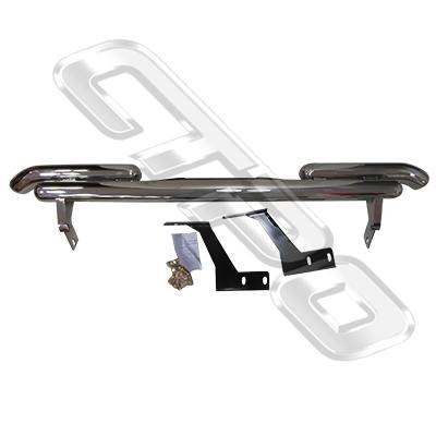 REAR NUDGE BAR - POLISHED - TO SUIT TOYOTA HIACE 2004-17 NARROW