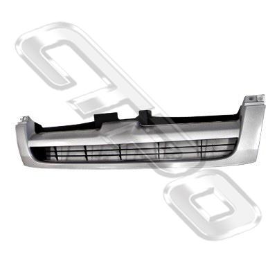 GRILLE - SILVER GREY/BLACK - TO SUIT TOYOTA HIACE 2004-