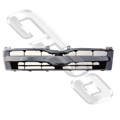 GRILLE - GREY/SILVER - WITHOUT INNER - TO SUIT TOYOTA HIACE 2010- F/LIFT NARROW