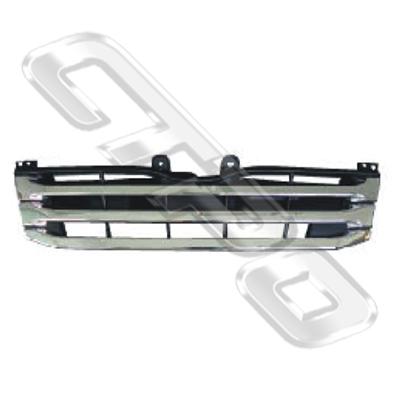 GRILLE - CHROME/BLACK - WITH INNER - TO SUIT TOYOTA HIACE 2010- F/LIFT NARROW