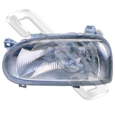 HEADLAMP - L/H - W/E - TO SUIT VW GOLF 1992-