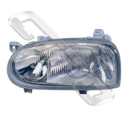 HEADLAMP - L/H - W/SPOT - W/E - TO SUIT VW GOLF GTI 1993-