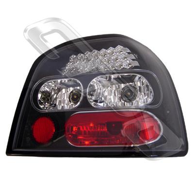 REAR LAMP - SET - L&R - JDM - BLACK - TO SUIT VW GOLF 1992-