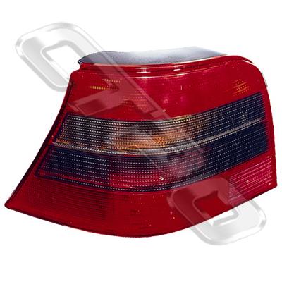 REAR LAMP - L/H - SMOKEY - TO SUIT VW GOLF MK4 1998- 4/2DR H/B