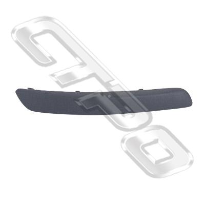 FRONT BUMPER MOULDING - R/H - MAT/BLACK - TO SUIT VW GOLF MK5 2003-