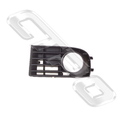 FOG LAMP COVER - L/H - W/F.L. HOLE - PETROL 1.4/1.6, DIESEL 1.9/2.0L - CERTIFIED - TO SUIT VW GOLF MK5 1K 2003- 2009