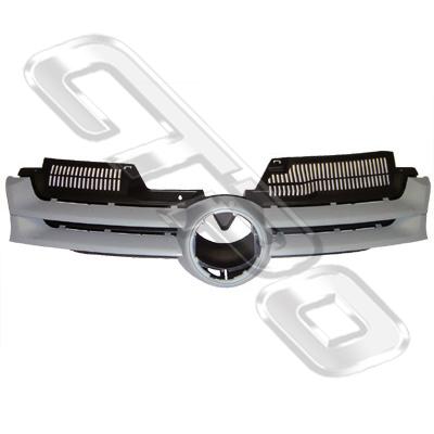 GRILLE - PRIMED GRAY - TO SUIT VW GOLF MK5 2003-