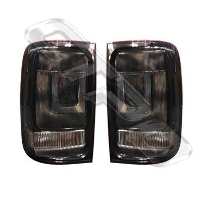REAR LAMP SET - L&R - SMOKEY - TO SUIT VOLKSWAGEN AMAROK 2010-