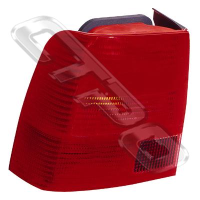 REAR LAMP - L/H - W/PINK REVERSE - TO SUIT VW PASSAT B5 1997-99 4DR