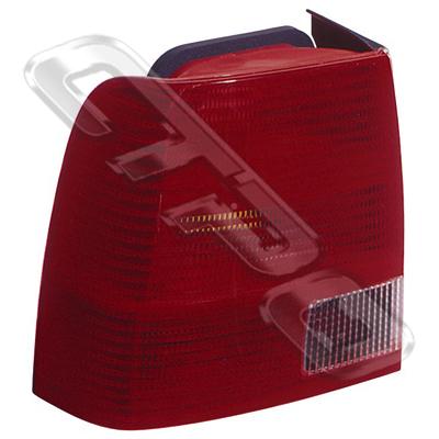 REAR LAMP - L/H - W/CLEAR REVERSE - TO SUIT VW PASSAT B5 1997-99 4DR