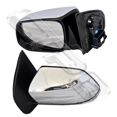 3053416-03 - DOOR MIRROR - L/H - ELECTRIC - W/LAMP - CHROME - TO SUIT HOLDEN COLORADO 2012-